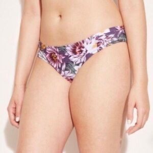 NWT Kona Sol Purple Floral Bikini Bottoms